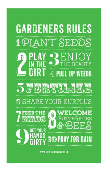 Gardeners Rules